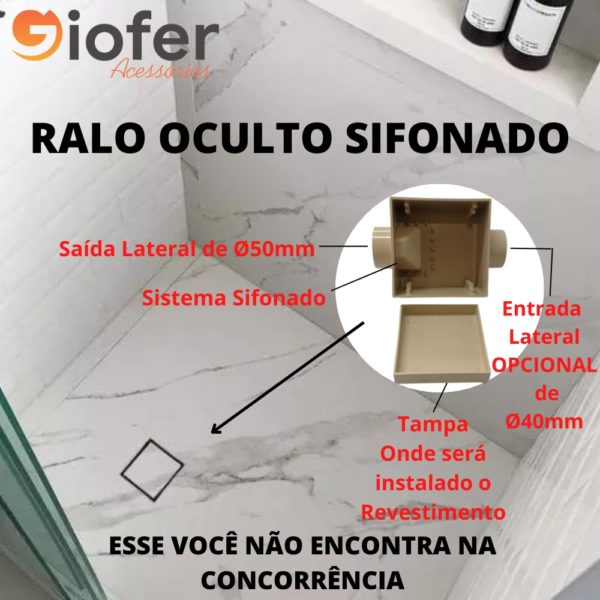 Ralo Invisível Sifonado Anti-Cheiro - Image 2