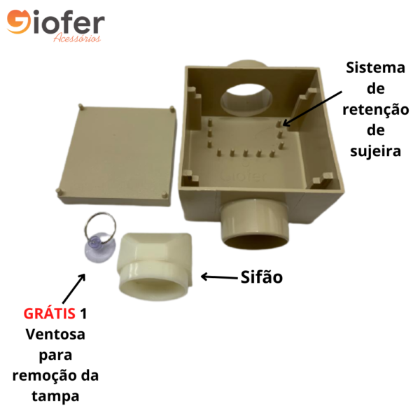 Ralo Invisível Sifonado Anti-Cheiro - Image 3